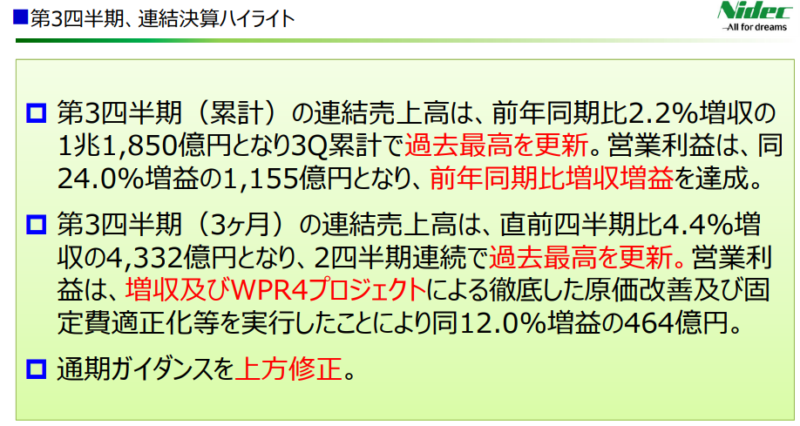【出典】日本電産20年3Q決算説明資料